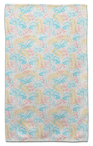 Mushroom Light Blue Eco-Friendly Towel