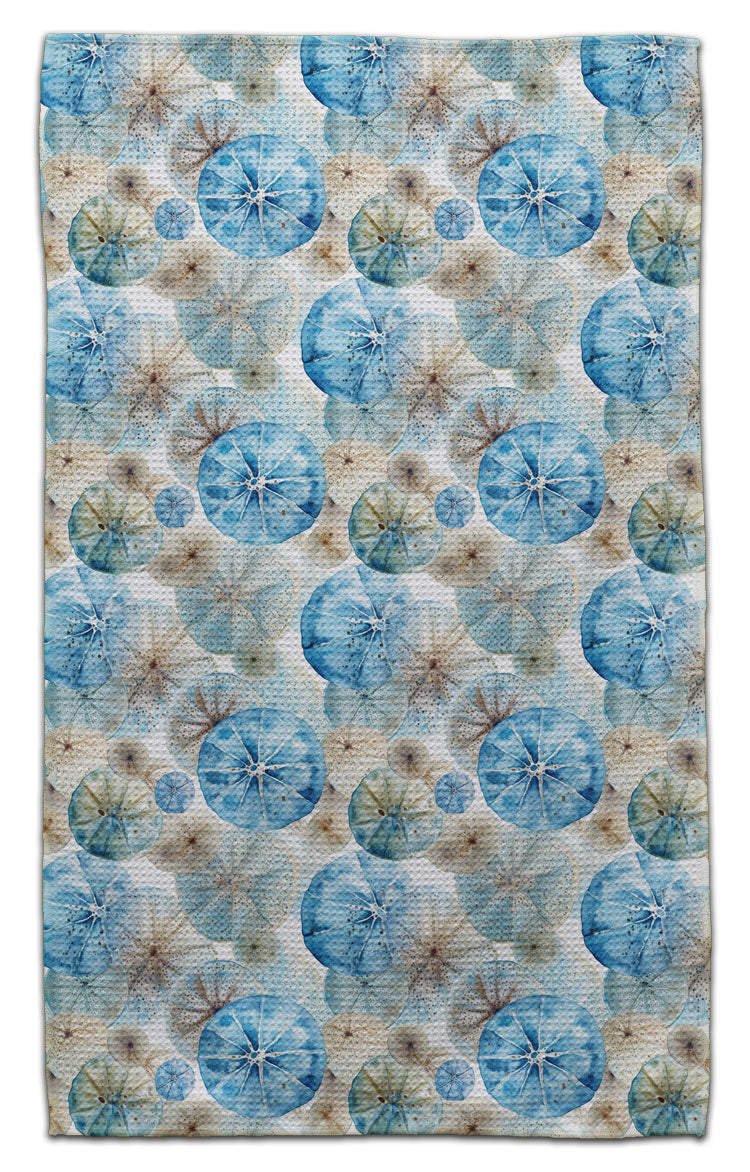 Blue/Beige Shells Eco-Friendly Towel