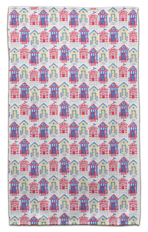 Red, Yellow & Blue House Eco-Friendly Towel