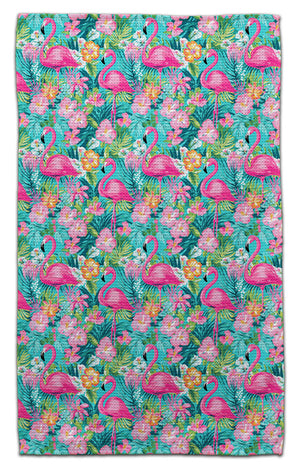 Flamingo/Hibiscus Eco-Friendly Towel