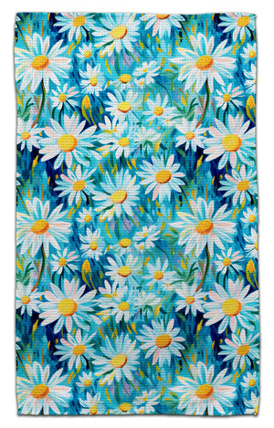 White Daisies Eco-Friendly Towel