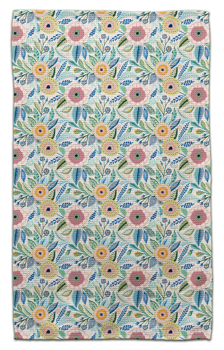 Folk Art Floral Eco-Friendly Towel