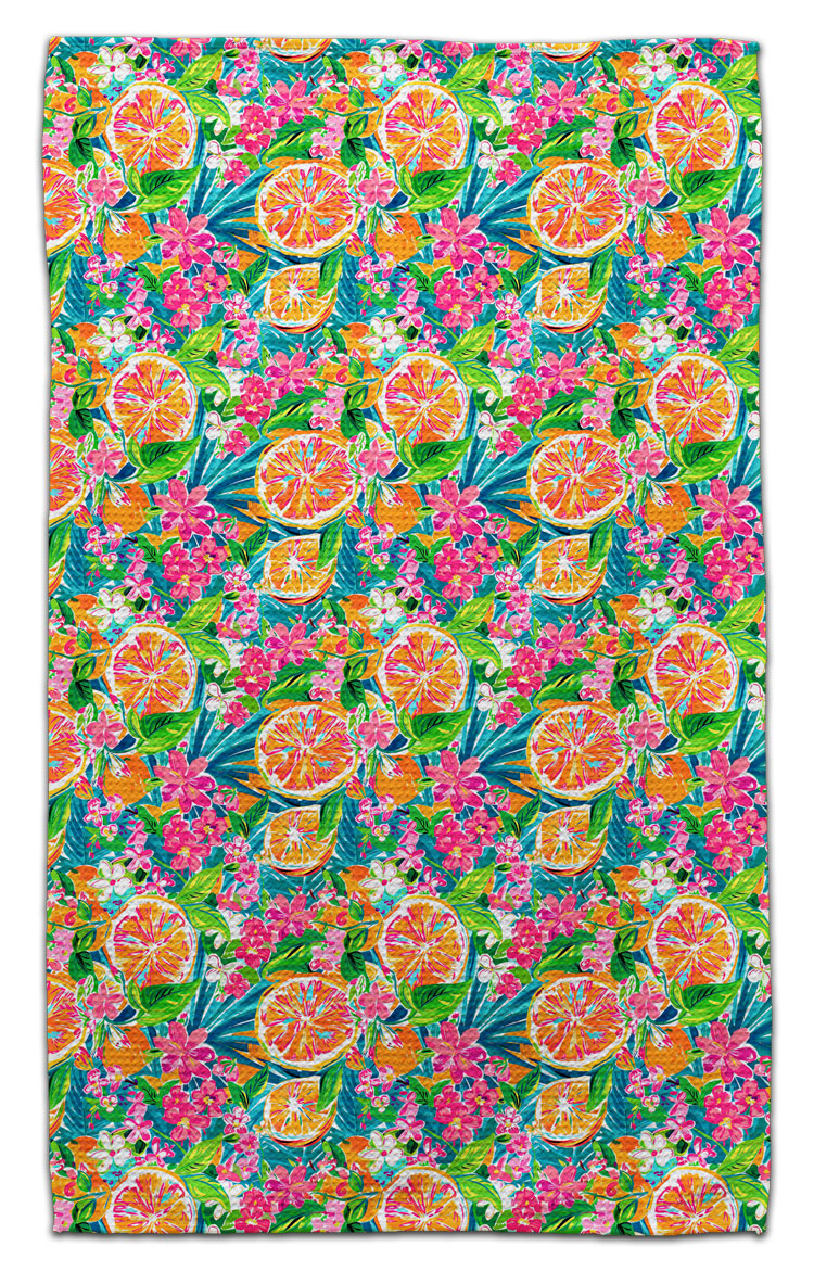 Whimsical Oranges Eco-Friendly Towel