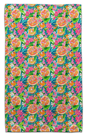 Whimsical Oranges Eco-Friendly Towel