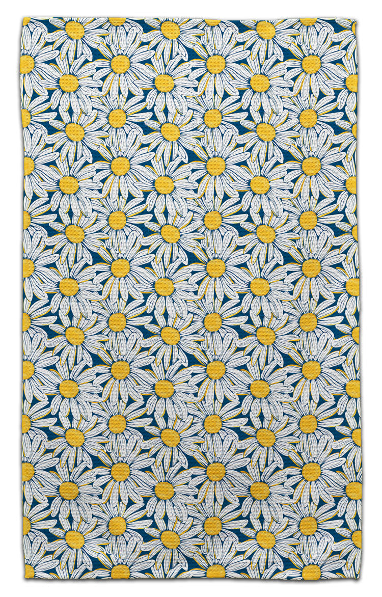 Yellow Button Daisy Eco-Friendly Towel