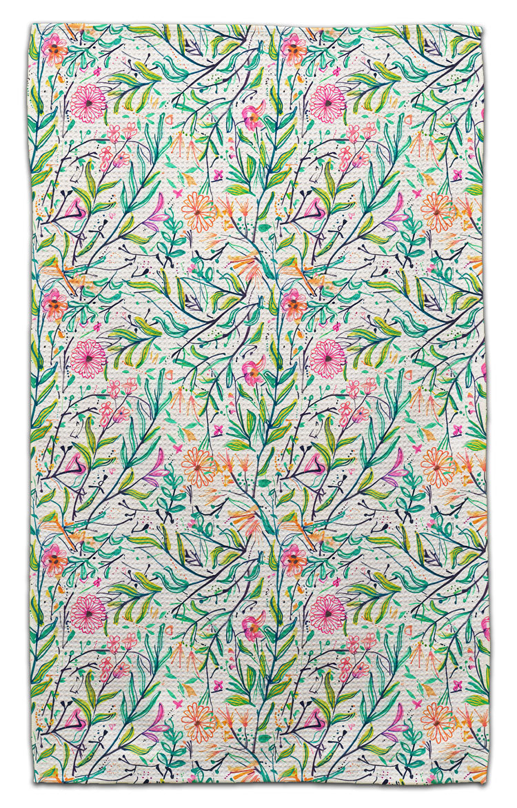 Flowers In Motion Eco-Friendly Towel