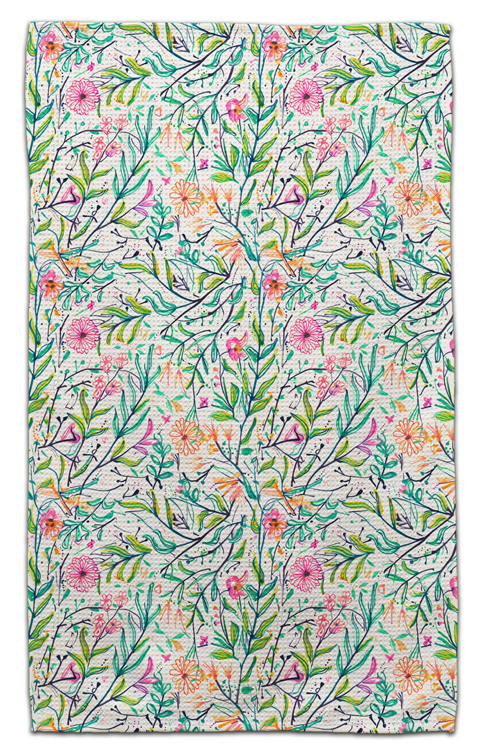 Flowers In Motion Eco-Friendly Towel