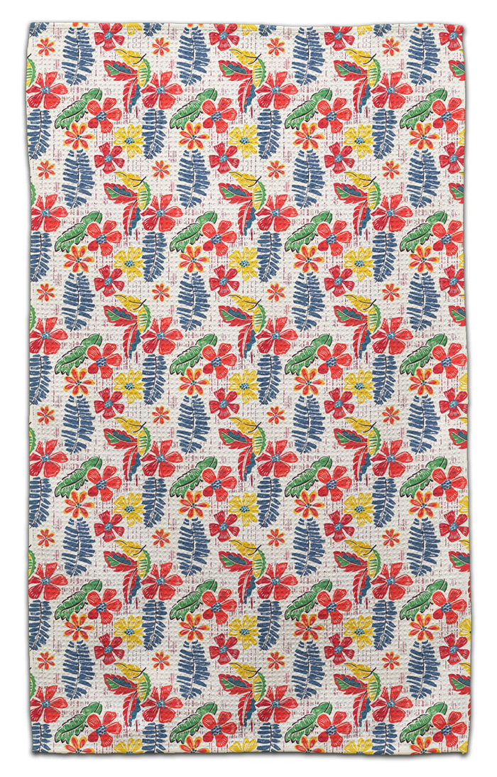 Blue Fern Nasturtium Eco-Friendly Towel