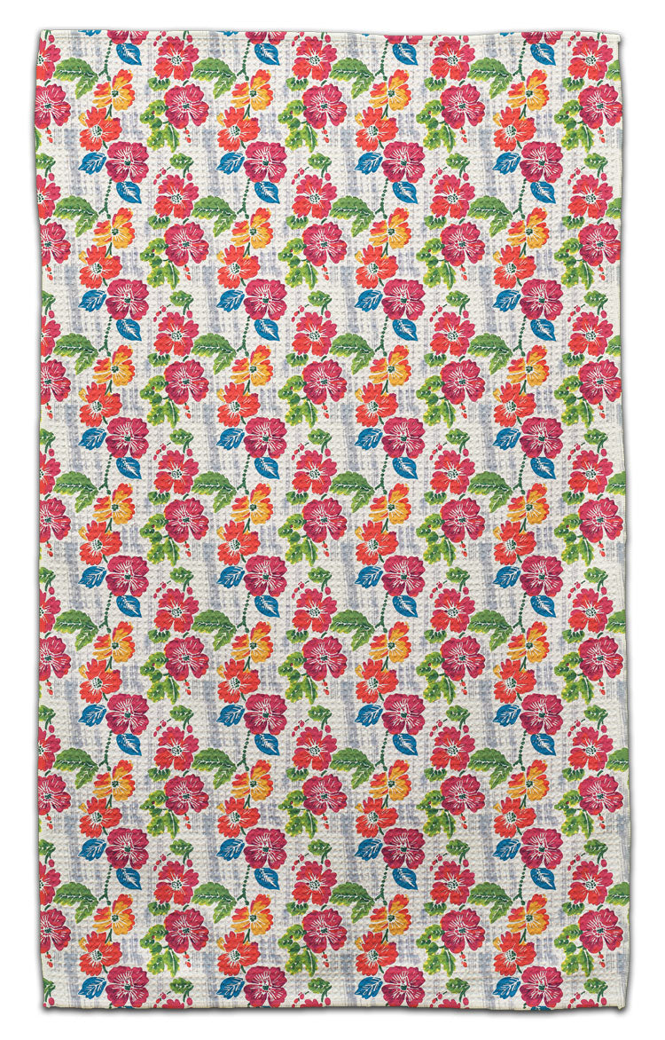 Orange & Red Nasturtium Eco-Friendly Towel