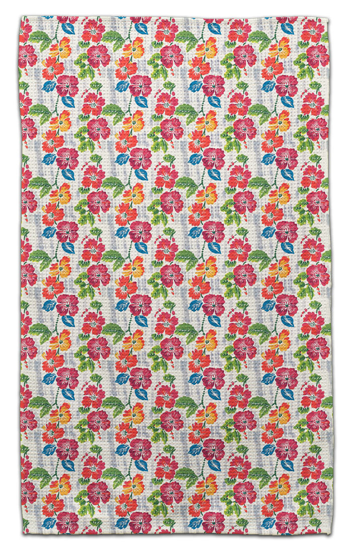 Orange & Red Nasturtium Eco-Friendly Towel