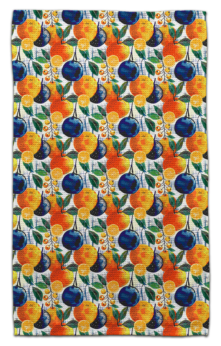 Plum & Orange Eco-Friendly Towel