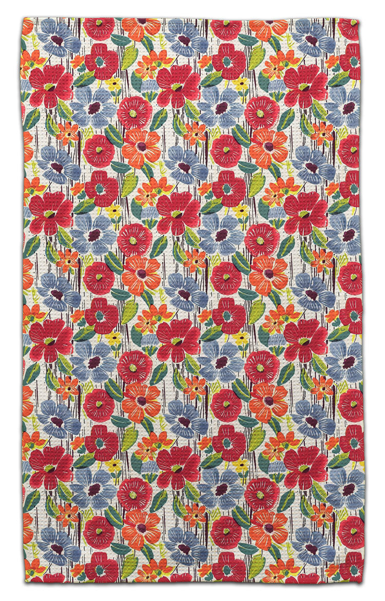 Blue Pansy Eco-Friendly Towel