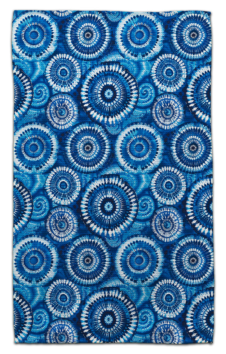 Blue Tie-Dye Eco-Friendly Towel