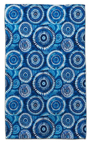 Blue Tie-Dye Eco-Friendly Towel