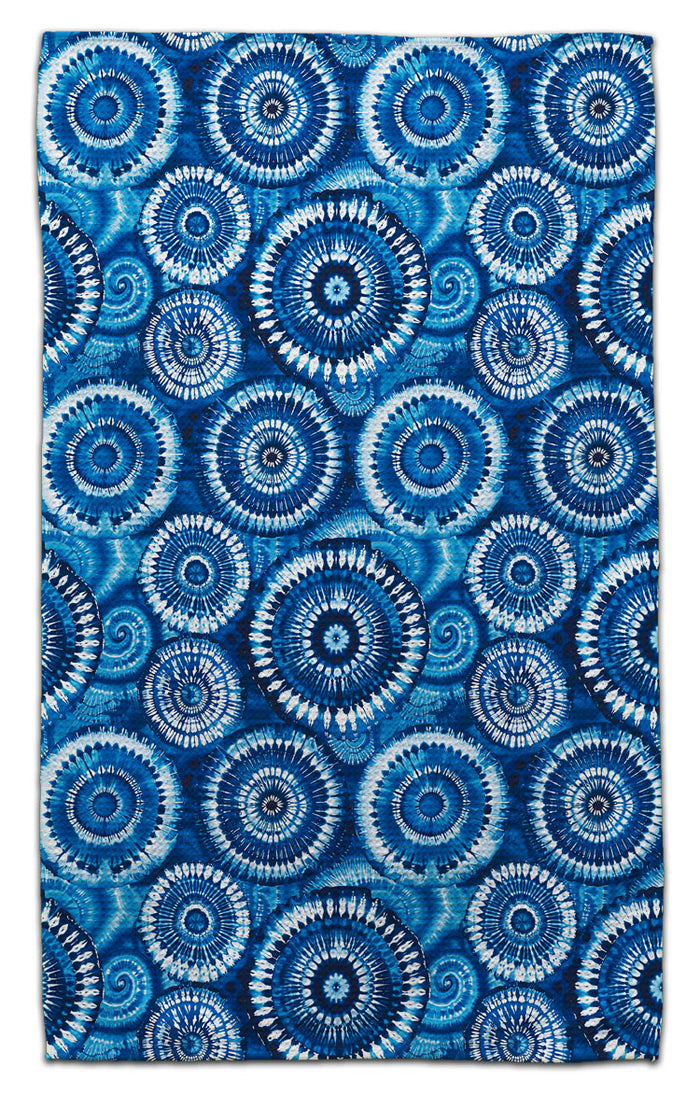 Blue Tie-Dye Eco-Friendly Towel