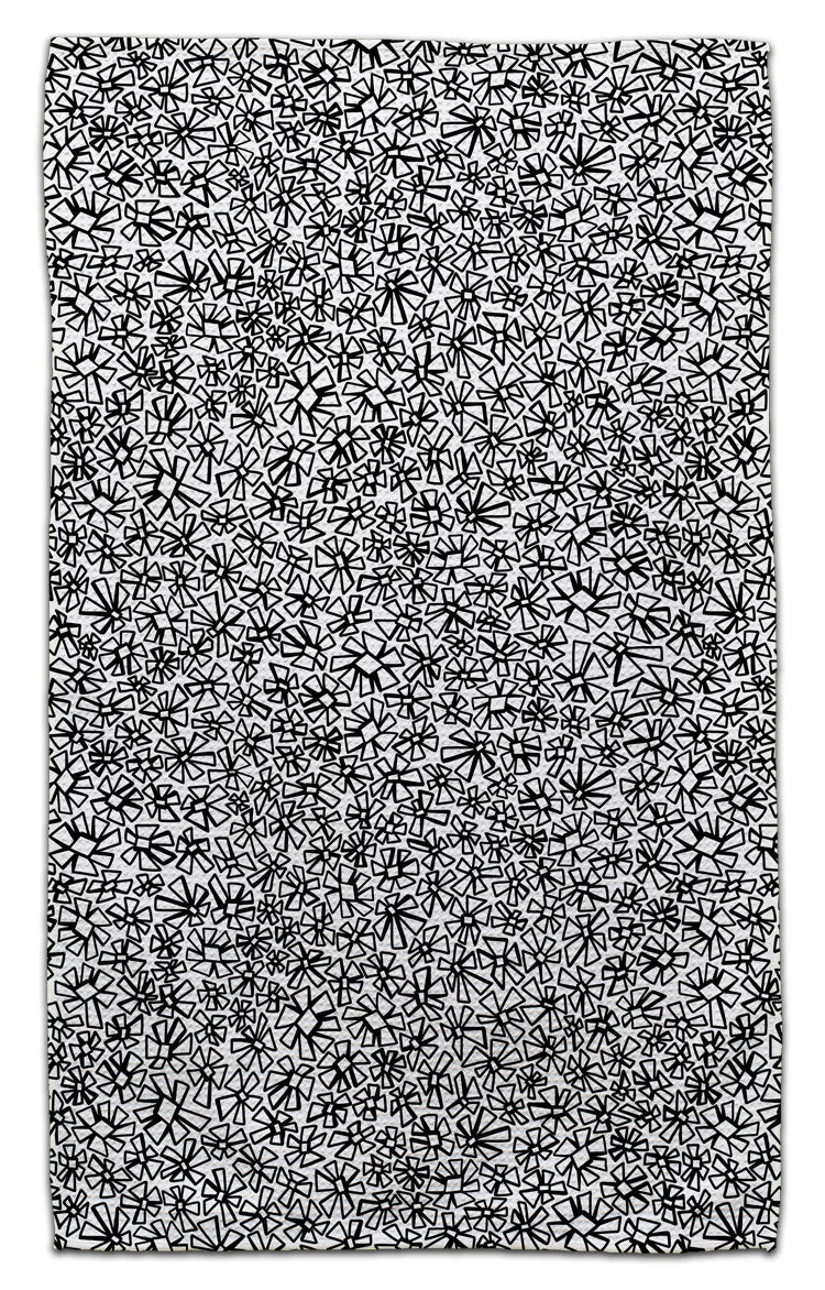 Black & White Daisy Eco-Friendly Towel