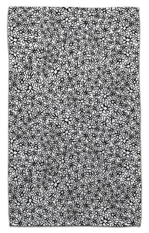 Black & White Daisy Eco-Friendly Towel
