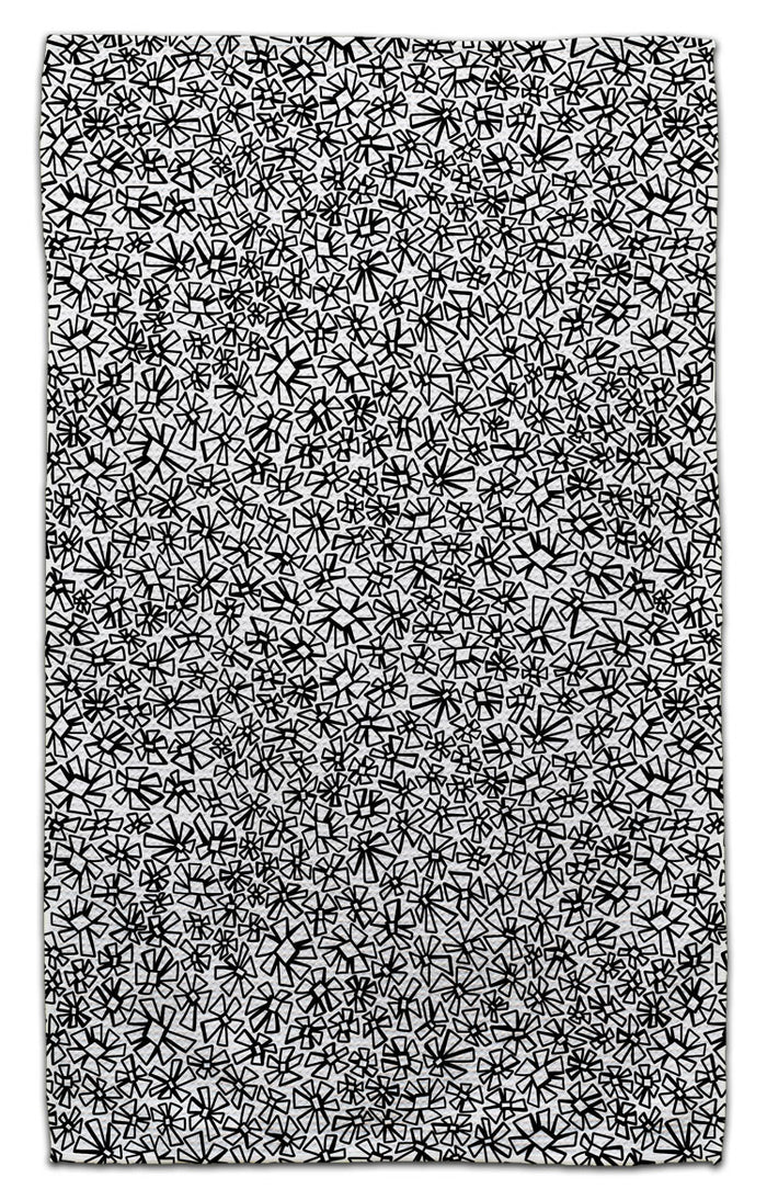 Black & White Daisy Eco-Friendly Towel