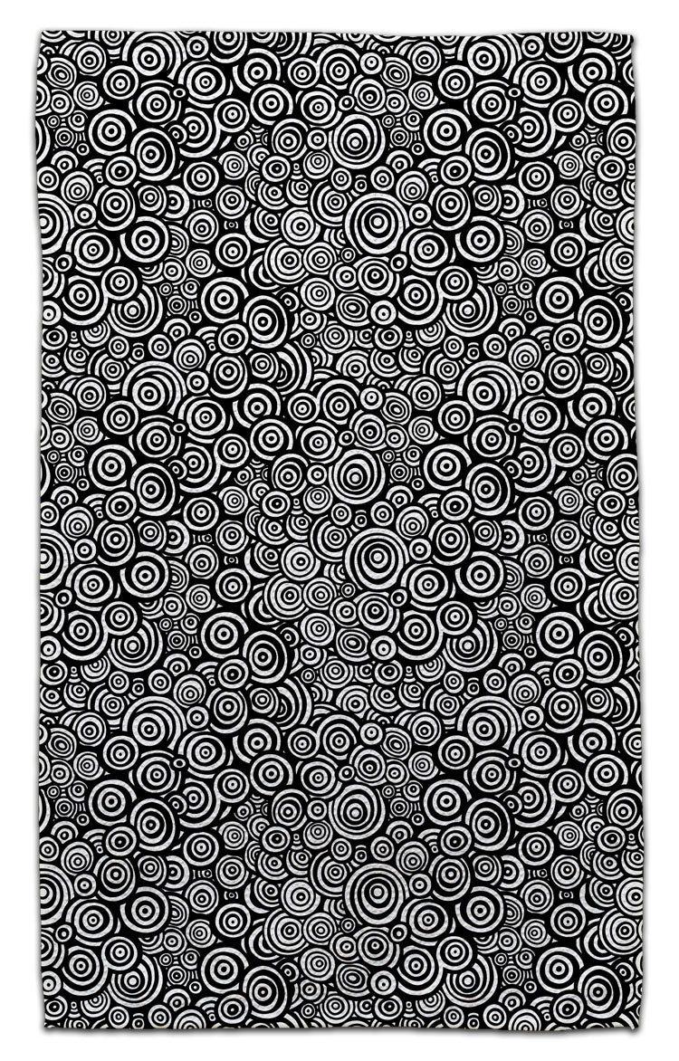 Black & White Swirl Eco-Friendly Towel