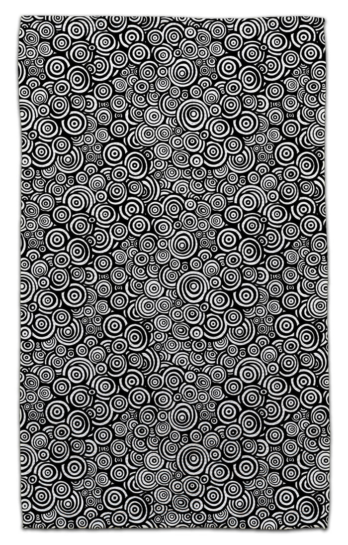 Black & White Swirl Eco-Friendly Towel