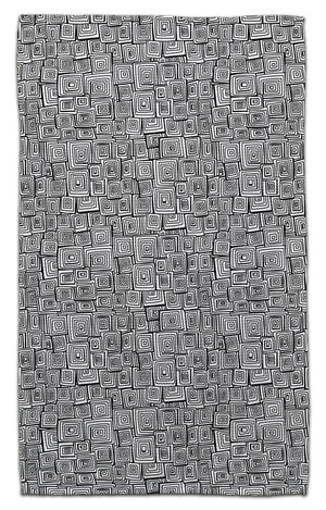 Black & White Square Eco-Friendly Towel
