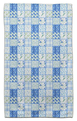 Blue Flower Quilt Eco-Friendly Towel