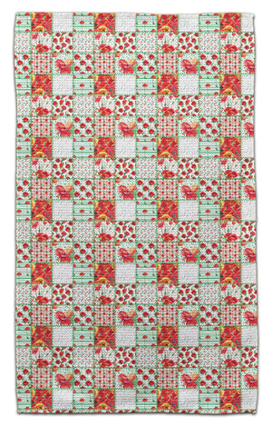 Red Flower Quilt Eco-Friendly Towel