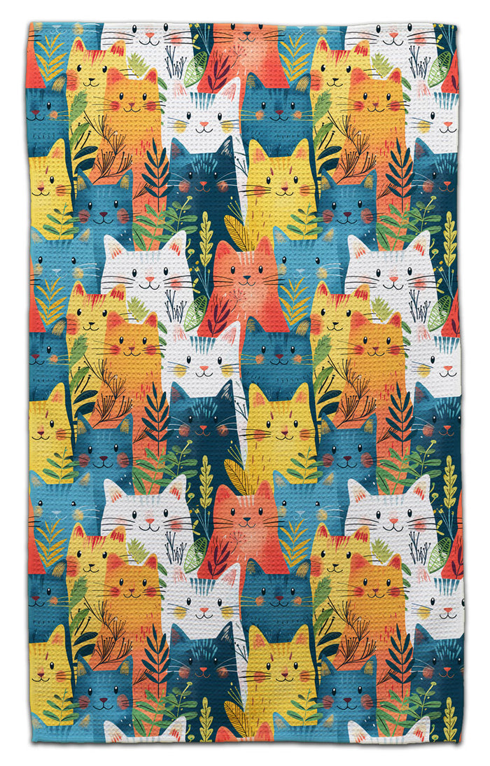 Colorful Kitties Eco-Friendly Towel