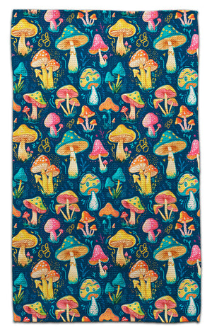 Trippy Mushrooms Eco-Friendly Towel