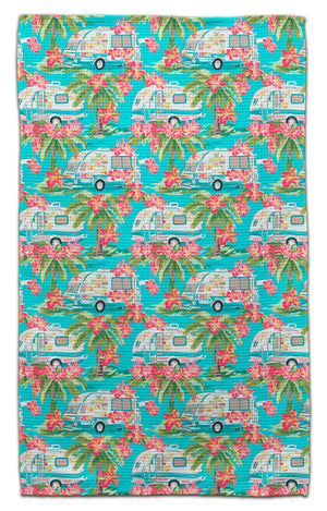 Camper w/Palm Tree Eco-Friendly Towel
