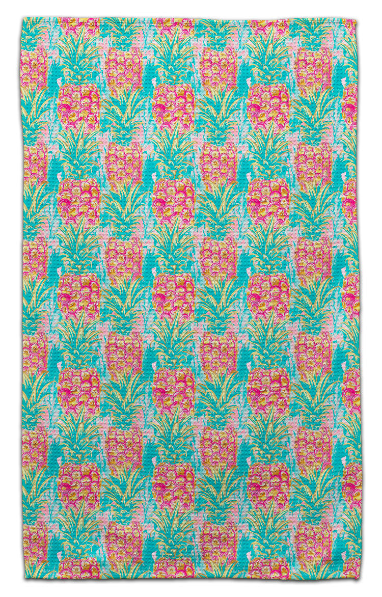 Pineapple Gold/Teal Eco-Friendly Towel
