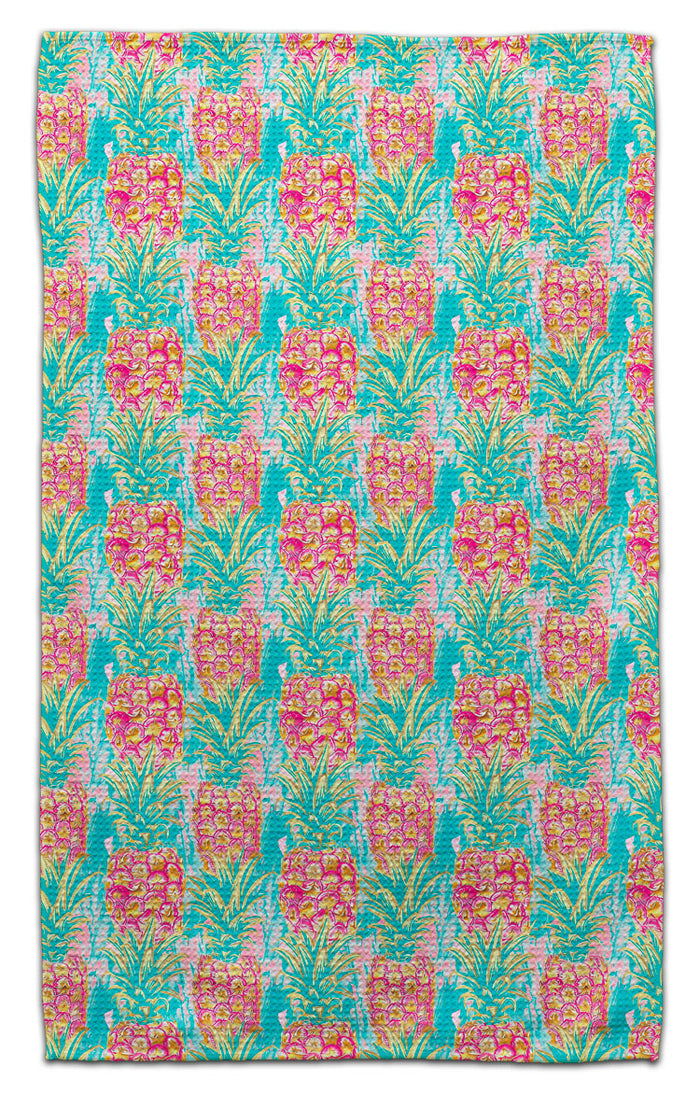 Pineapple Gold/Teal Eco-Friendly Towel