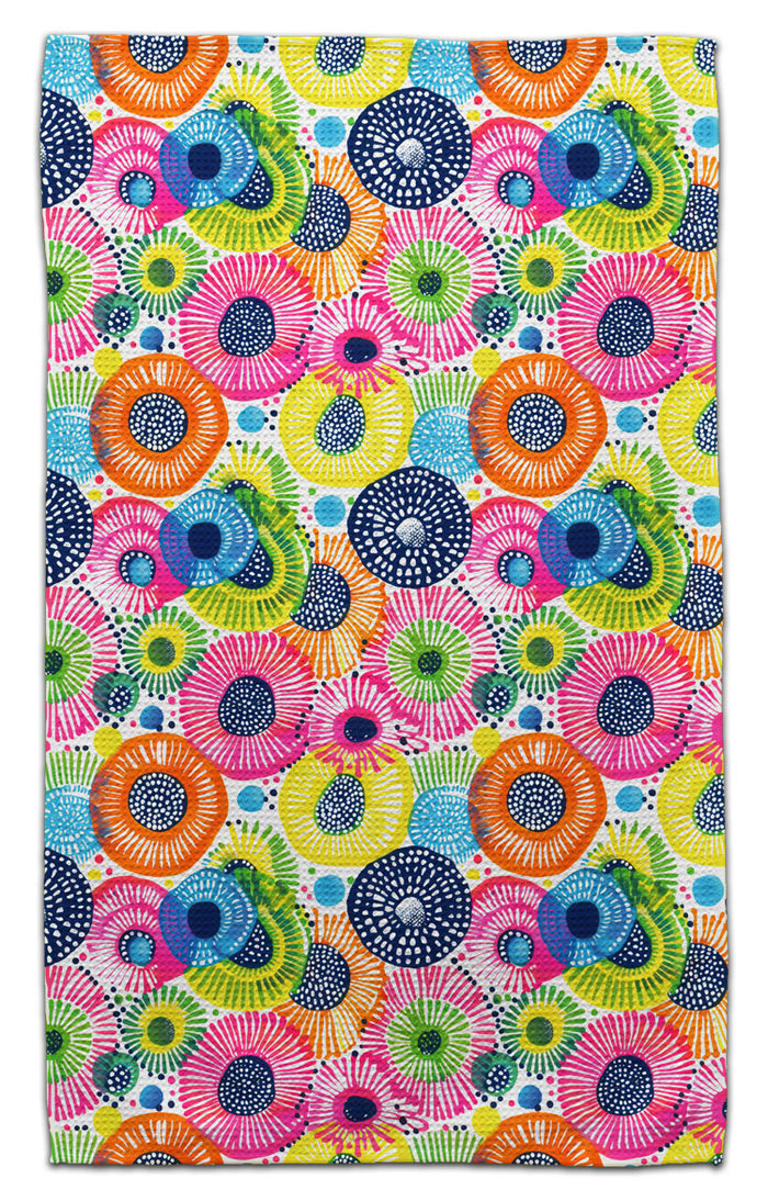 Orange/Black Sea Urchin Eco-Friendly Towel