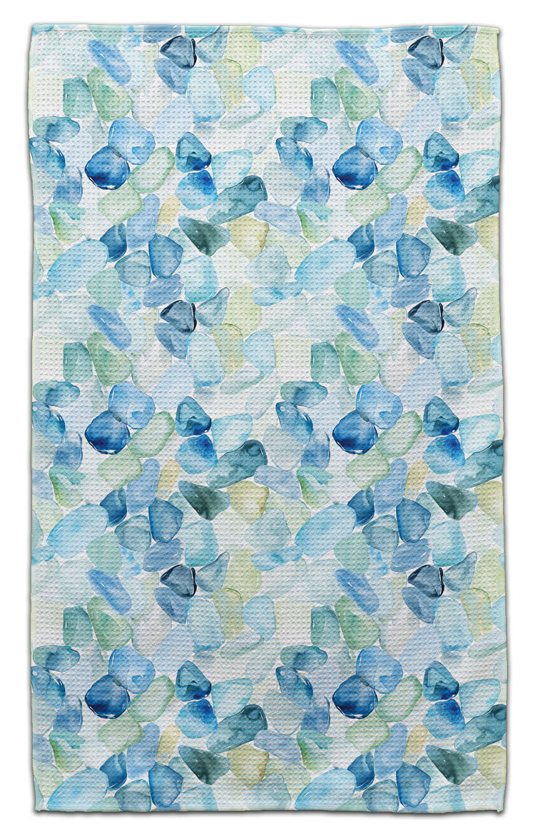 Sea Glass Blues Eco-Friendly Towel