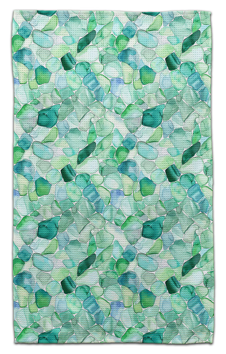 Sea Glass Greens Eco-Friendly Towel