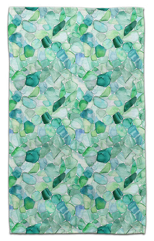 Sea Glass Greens Eco-Friendly Towel