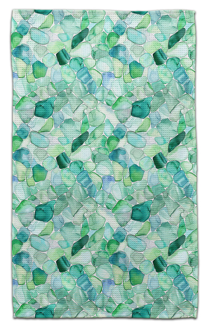 Sea Glass Greens Eco-Friendly Towel