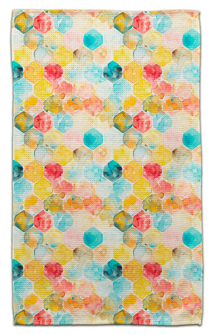 Honeycomb Pink/Blue Eco-Friendly Towel