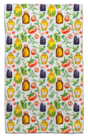 Olive Oil Jars Eco-Friendly Towel