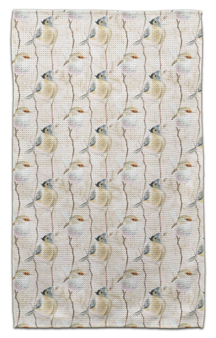 Sparrows and Tufted Jays Eco-Friendly Towel