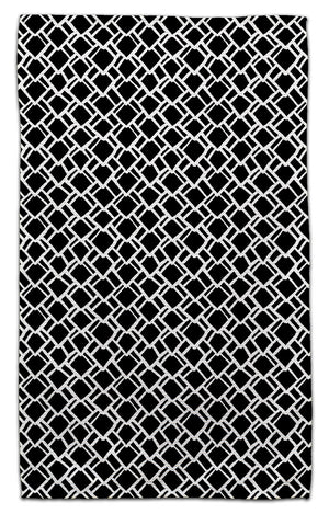 Black & White Chain Link Eco-Friendly Towel