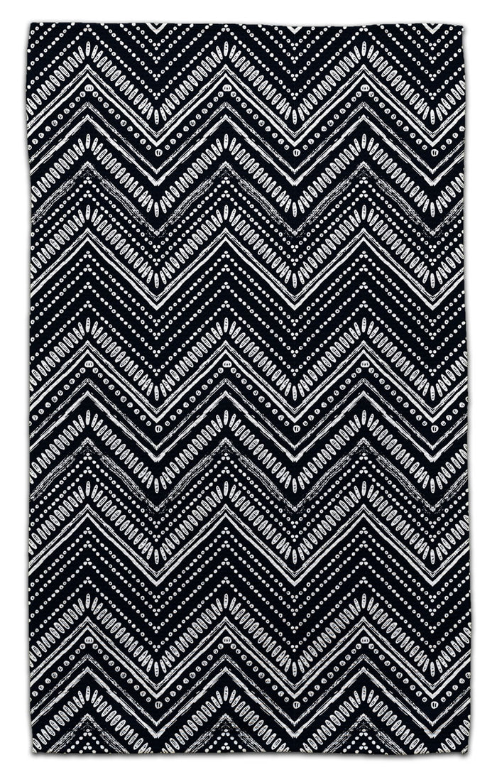 Black & White Chevron Eco-Friendly Towel