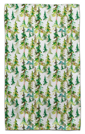 Green Pine Trees Eco-Friendly Towel