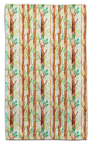 Forest Trees Lt. Brown Eco-Friendly Towel