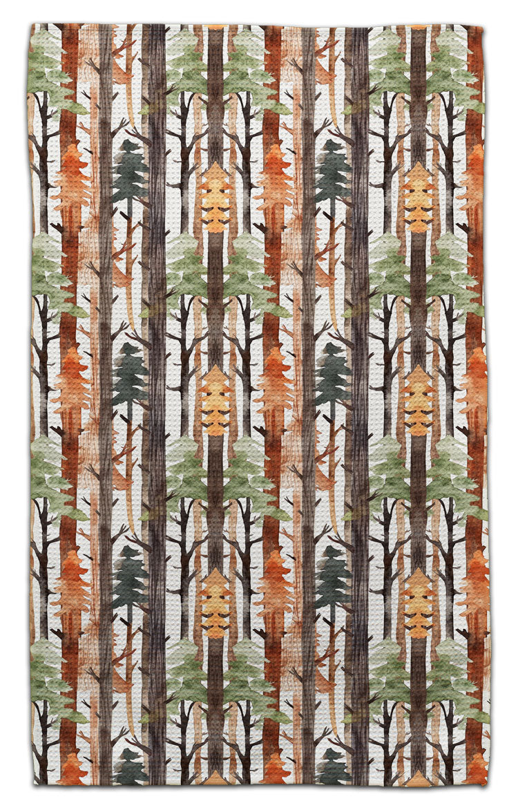 Forest Trees Dk. Brown Eco-Friendly Towel