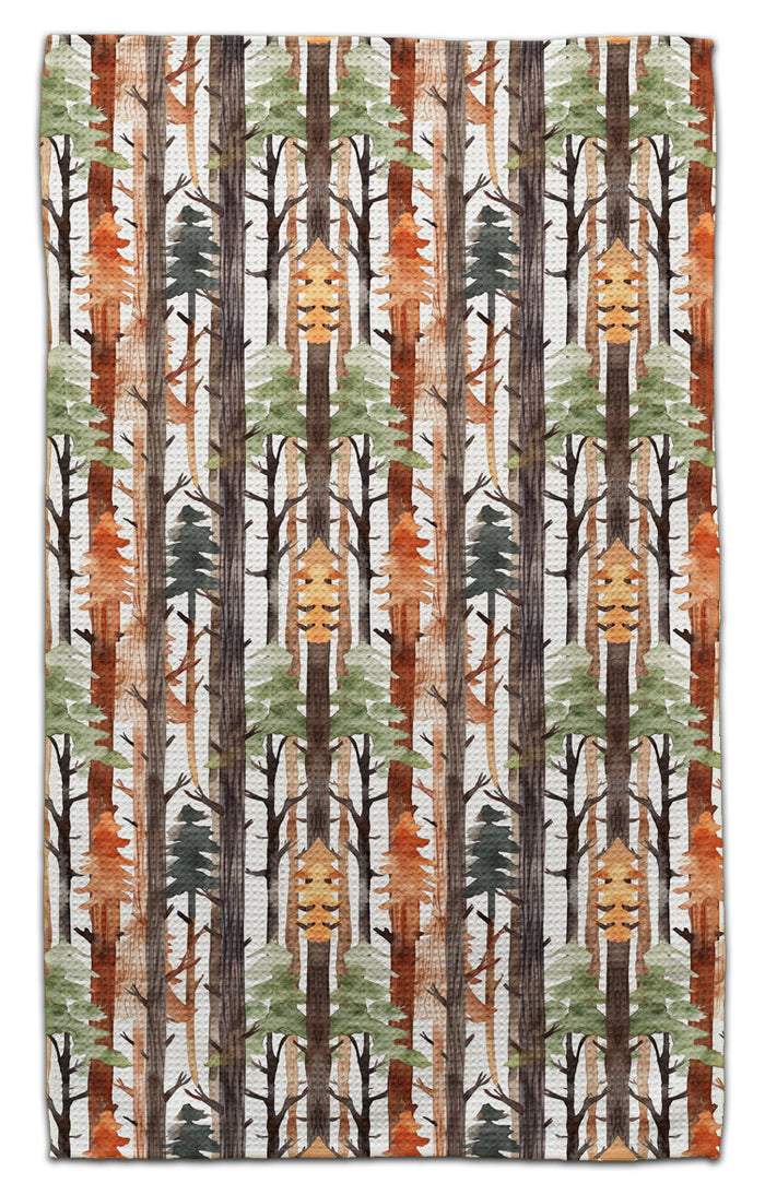 Forest Trees Dk. Brown Eco-Friendly Towel