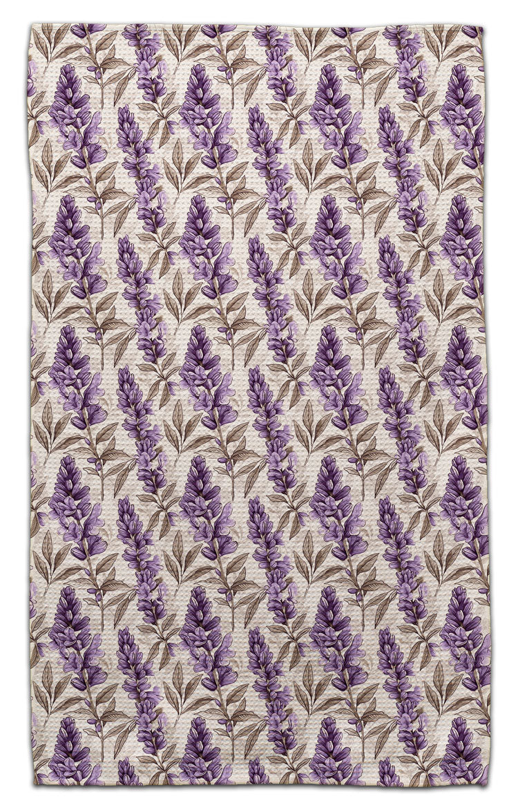 Beige Background Lupine Eco-Friendly Towel