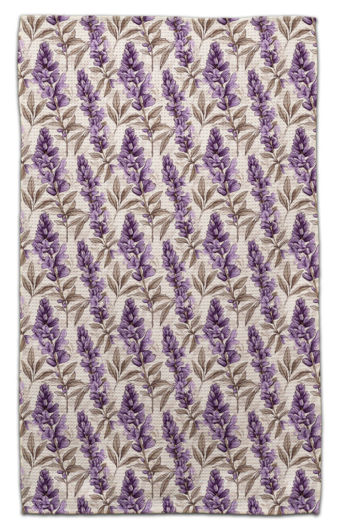 Beige Background Lupine Eco-Friendly Towel
