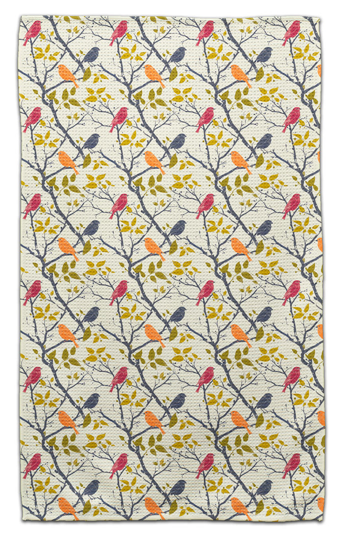 Birds on Branches Eco-Friendly Towel