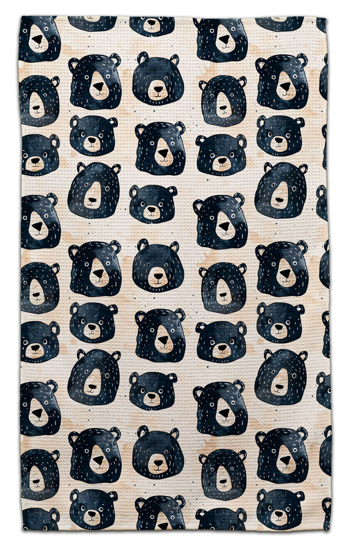 Black Bear Faces Eco-Friendly Towel